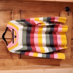 NWOT Torrid Multi Color Long Sleeve Striped Sweater Size 4X 26